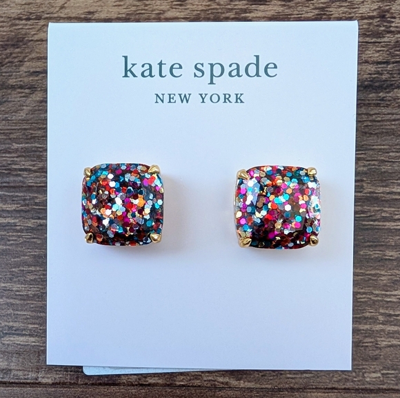 NEW! Kate Spade Glitter Earrings - Picture 4 of 5